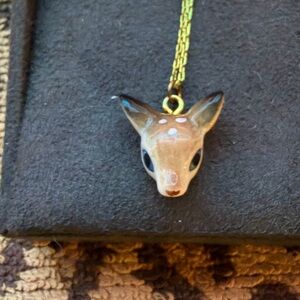 Peter + June Deer Pendant Necklace